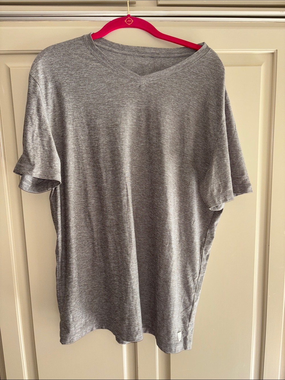Vuori Grey V-Neck Short Sleeve Shirt